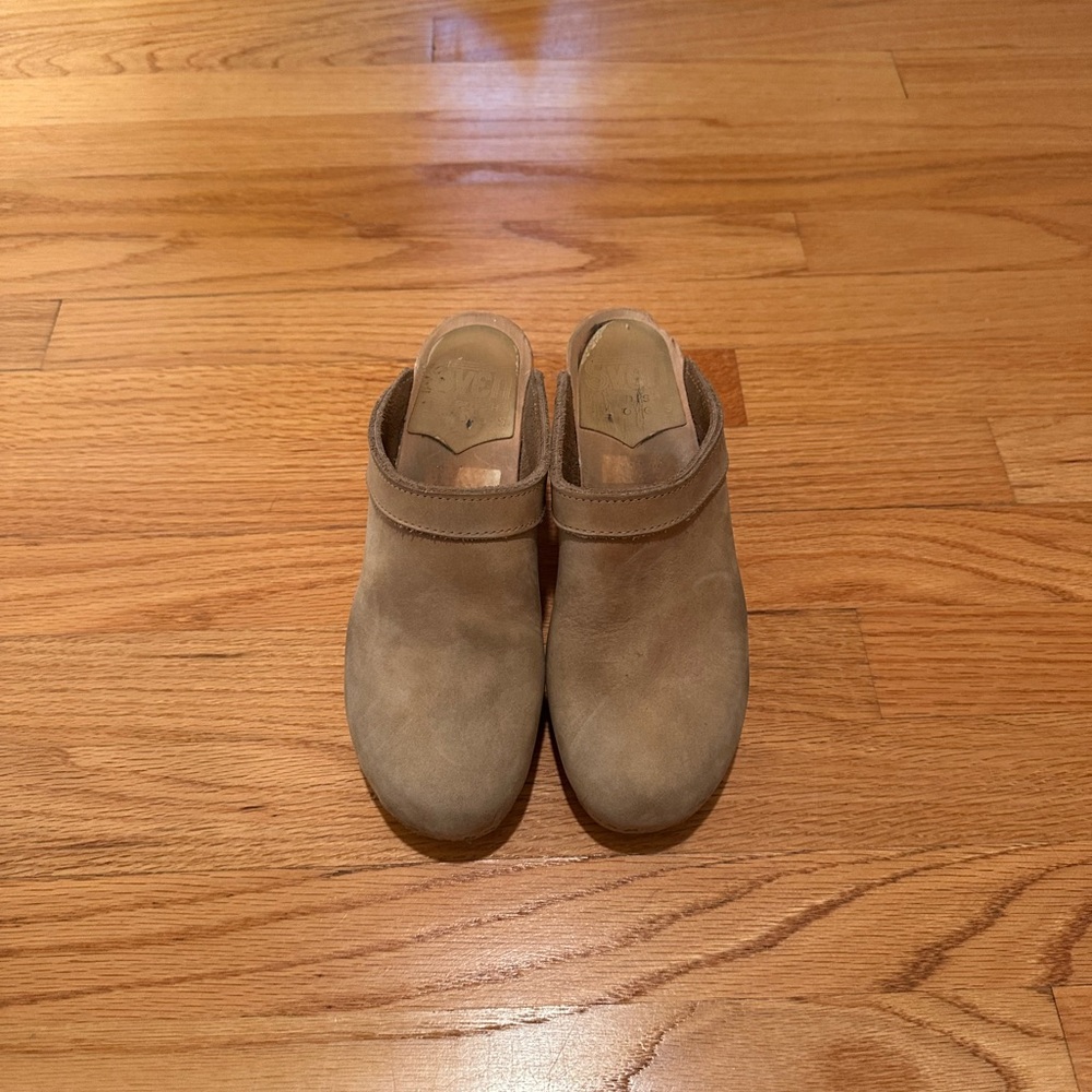 Women's Beige Suede Slip-On Shoes
